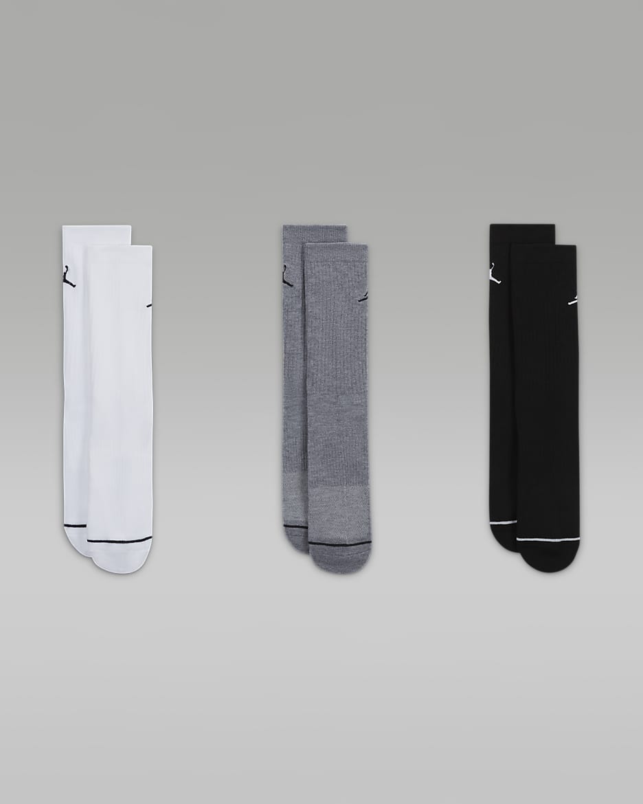 Chaussettes mi mollet Jordan Everyday 3 paires
